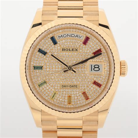 rolex day date diamond face|rolex day date diamond price.